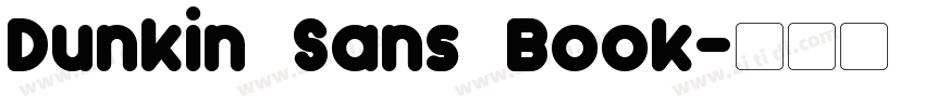 Dunkin Sans Book字体转换